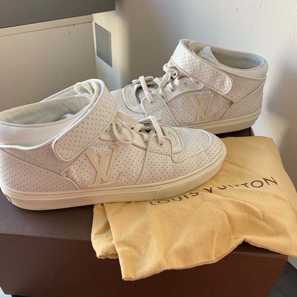 Louis Vuitton perforated leather sneakers